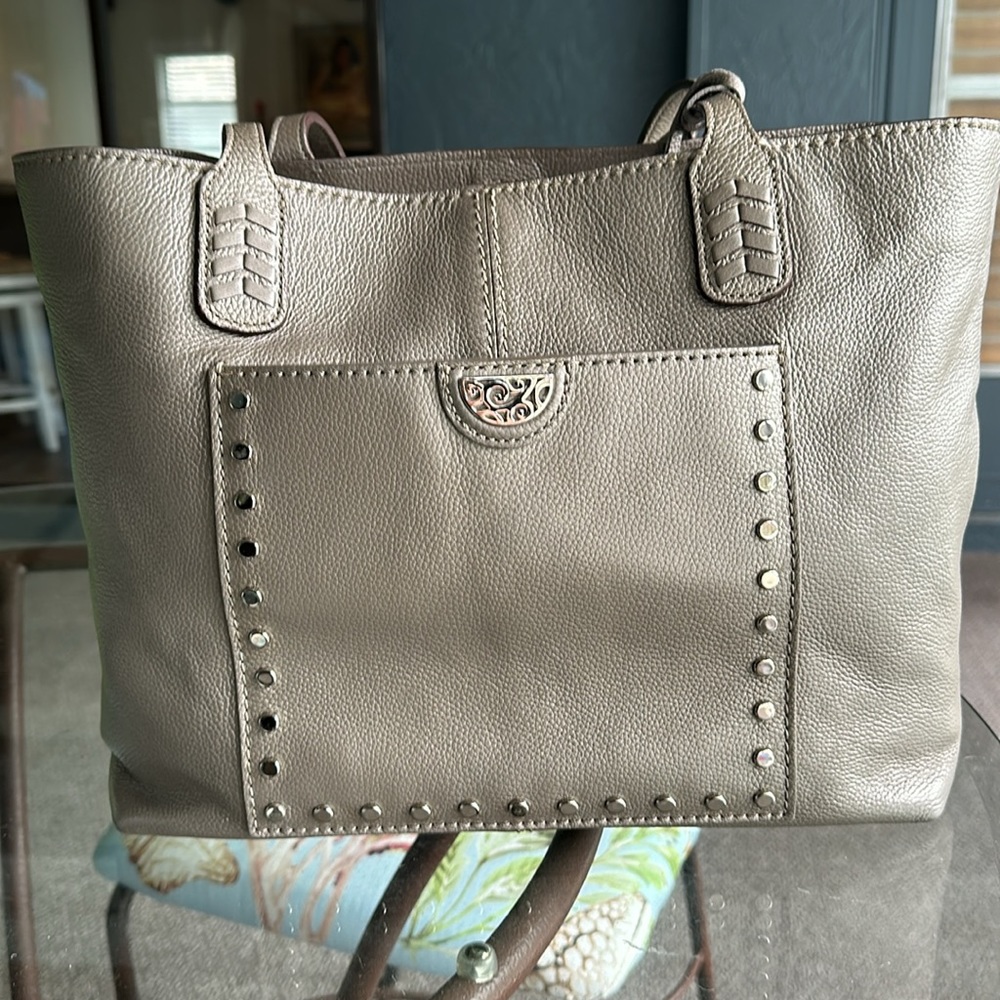 Brighton Reed Tote bag-color is Zinc (silver) Vintage